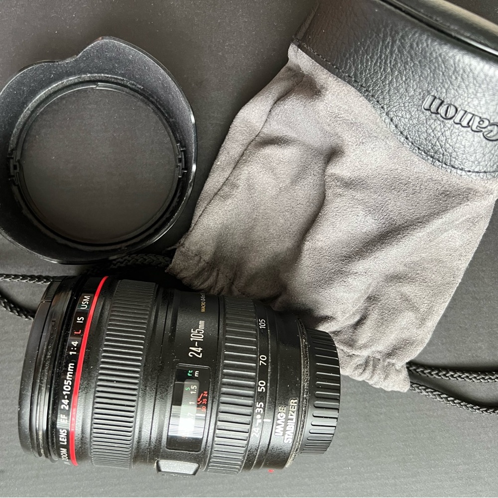 Canon lens EF L IS USM 24-105 mm f/4 L macro 0.45m/1.5ft